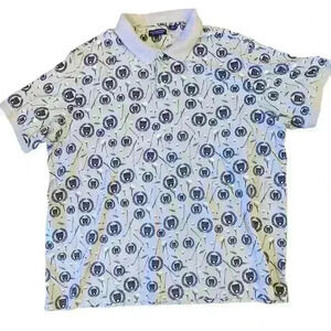 ROUNDTREE & YORKE  3 Button Placket Polo Size 4X 4XT Golf Country Club